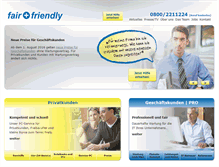 Tablet Screenshot of fairandfriendly.de